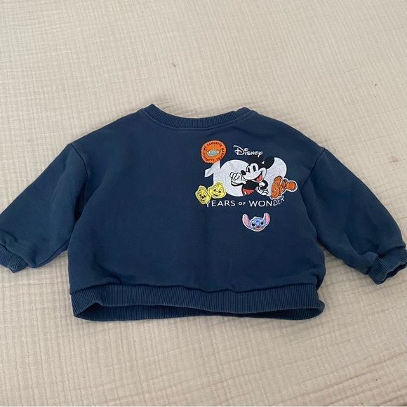 Zara Disney 100 Navy Blue Sweatshirt - Picture 1 of 4